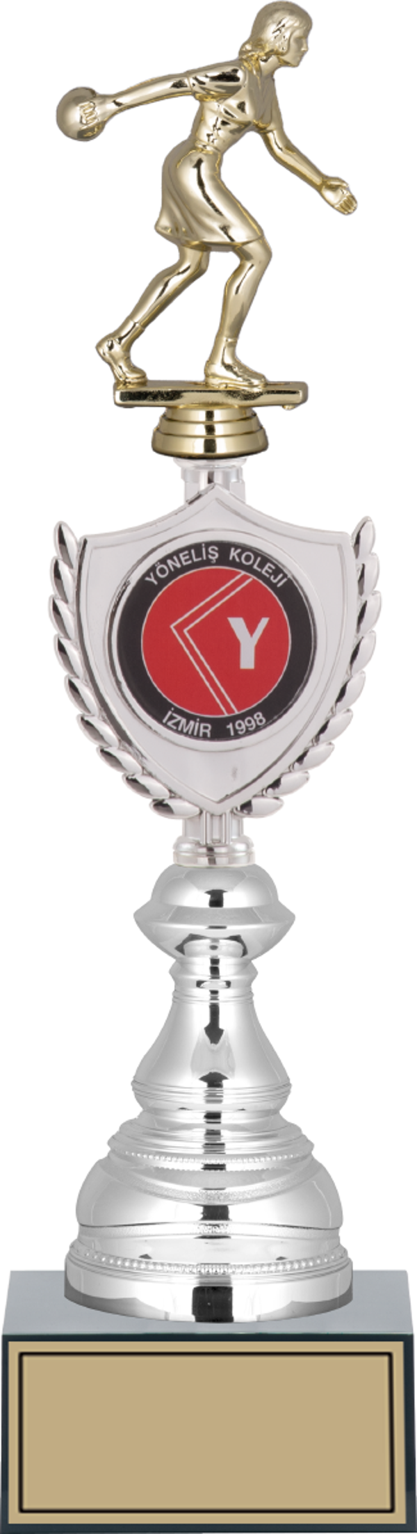 ODAK KUPA - Figürlü Kupalar - Bowling Kadın Figürlü Kupalar FG-035 C - 38 cm - Image 1