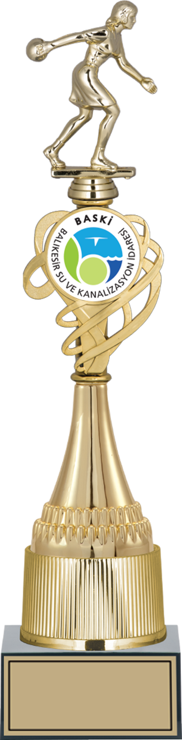 ODAK KUPA - Figürlü Kupalar - Bowling Kadın Figürlü Kupalar FG-036 A - 42 cm - Image 1