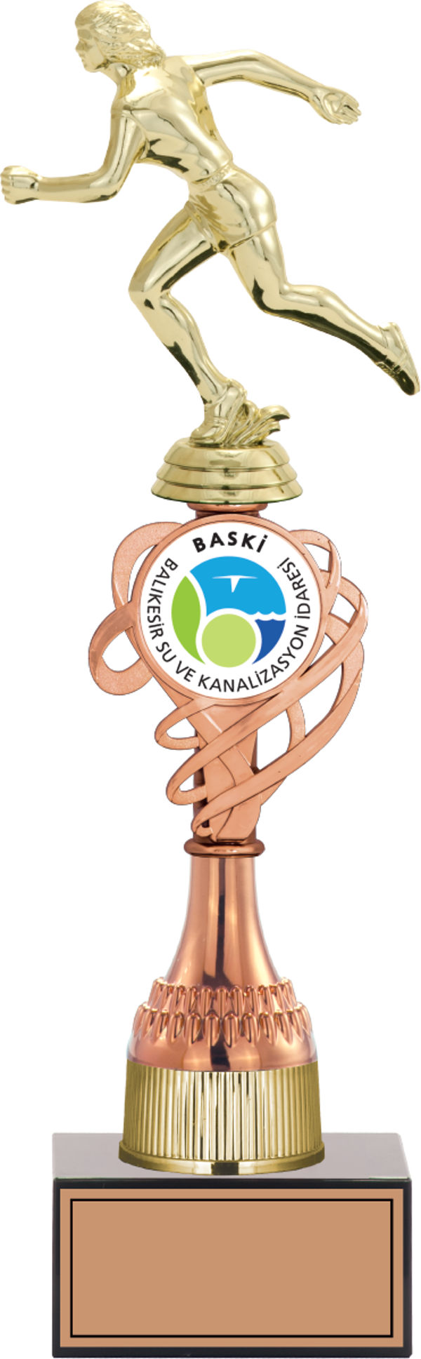 ODAK KUPA - Figürlü Kupalar - Atletizm Kadın Figürlü Kupalar FG-036 C - 38 cm - Image 1