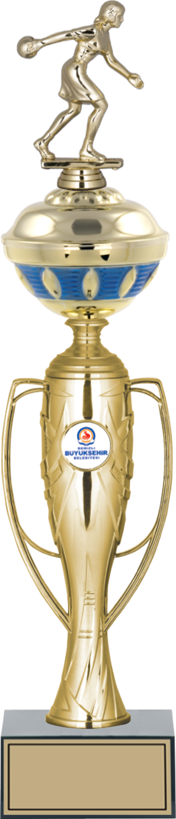 ODAK KUPA - Figürlü Kupalar - Bowling Kadın Figürlü Kupalar FG-074 C - 47 cm - Image 1