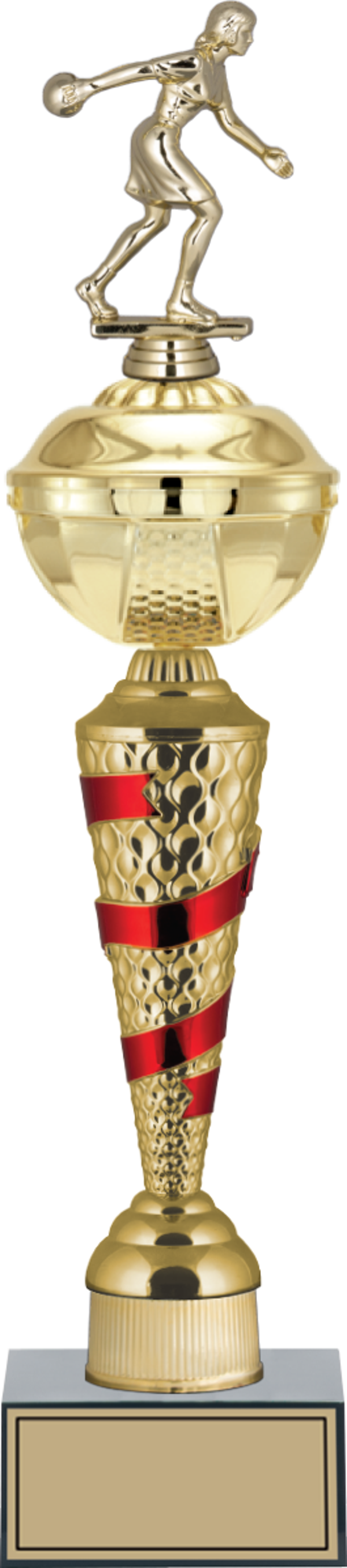ODAK KUPA - Figürlü Kupalar - Bowling Kadın Figürlü Kupalar FG-077 C - 48 cm - Image 1