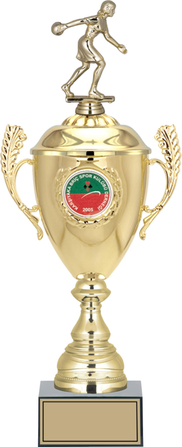 ODAK KUPA - Figürlü Kupalar - Bowling Kadın Figürlü Kupalar FG-080 C - 46 cm - Image 1