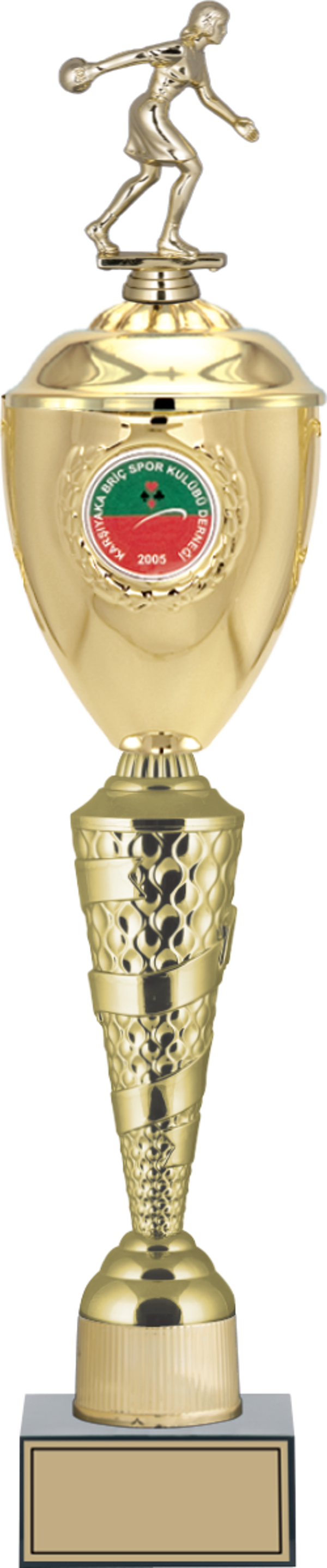 ODAK KUPA - Figürlü Kupalar - Bowling Kadın Figürlü Kupalar FG-083 B - 62 cm - Image 1