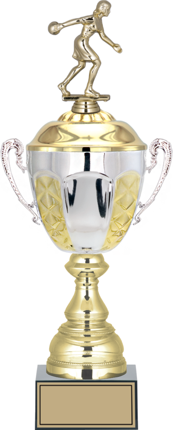 ODAK KUPA - Figürlü Kupalar - Bowling Kadın Figürlü Kupalar FG-087 B - 44 cm - Image 1