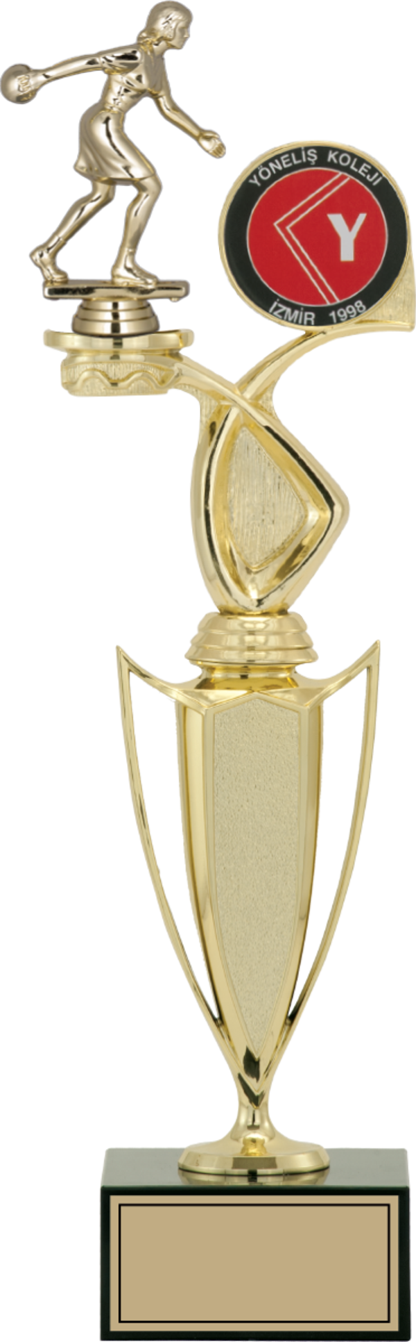 ODAK KUPA - Figürlü Kupalar - Bowling Kadın Figürlü Kupalar FG-043 A - 43 cm - Image 1