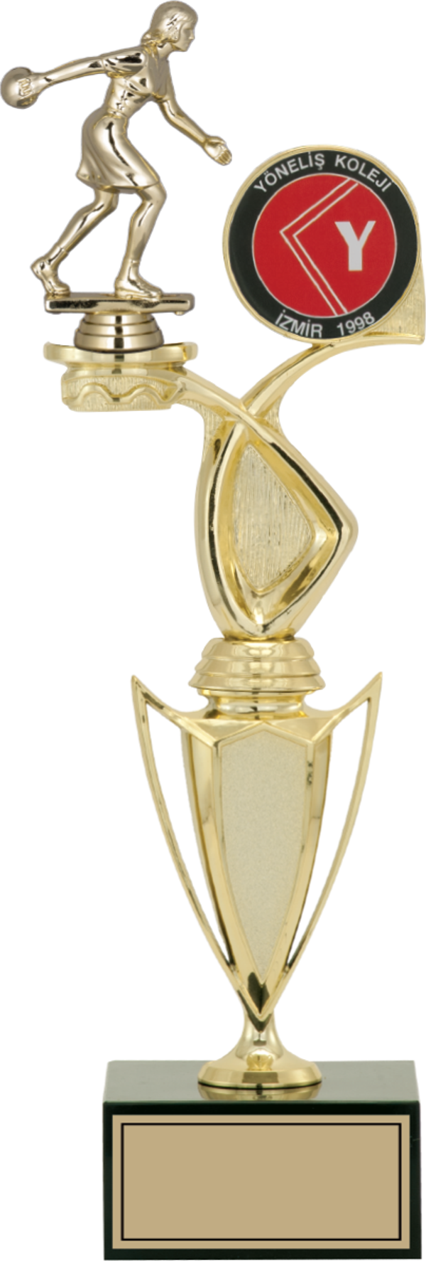 ODAK KUPA - Figürlü Kupalar - Bowling Kadın Figürlü Kupalar FG-043 C - 39 cm - Image 1