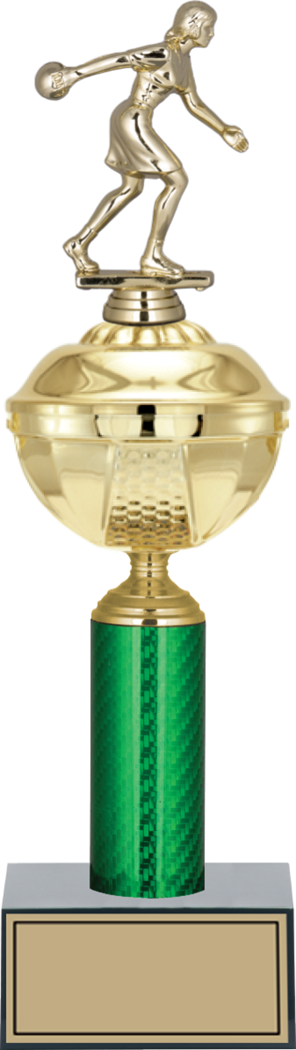 ODAK KUPA - Figürlü Kupalar - Bowling Kadın Figürlü Kupalar FG-049 B - 38 cm - Image 1