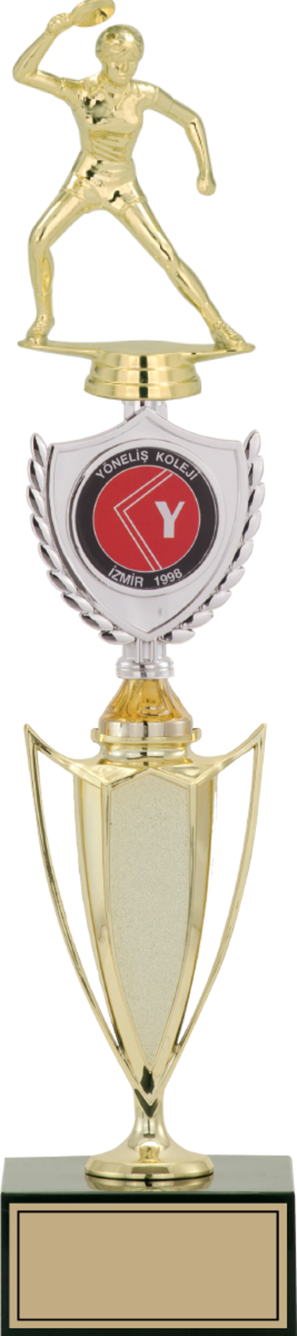 ODAK KUPA - Figürlü Kupalar - Masa Tenisi Kadın Figürlü Kupalar FG-042 B - 44 cm - Image 1