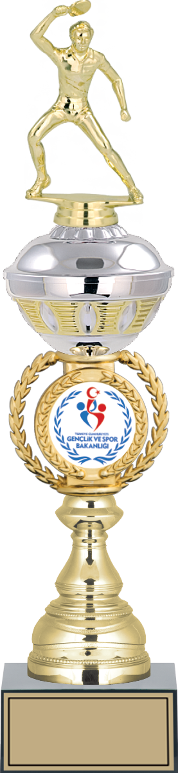 ODAK KUPA - Figürlü Kupalar - Masa Tenisi Erkek Figürlü Kupalar FG-066 C - 44 cm - Image 1