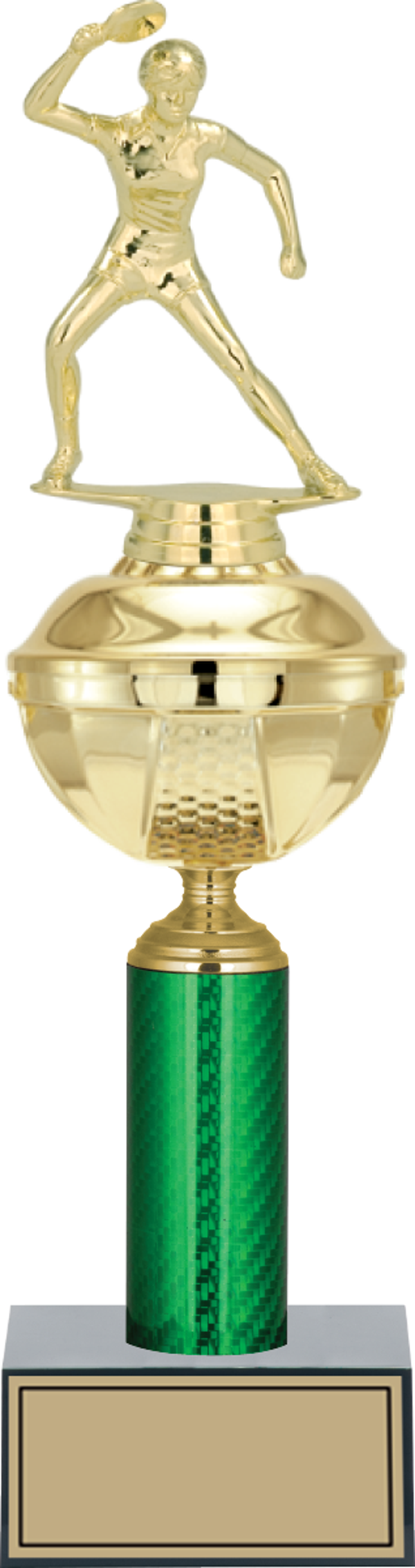 ODAK KUPA - Figürlü Kupalar - Masa Tenisi Kadın Figürlü Kupalar FG-049 B - 38 cm - Image 1