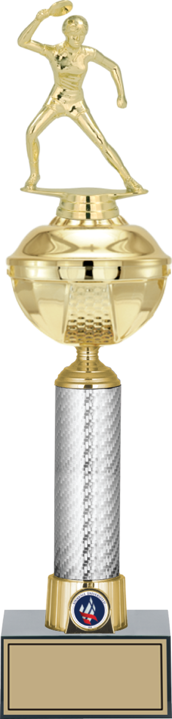ODAK KUPA - Figürlü Kupalar - Masa Tenisi Kadın Figürlü Kupalar FG-057 A - 45 cm - Image 1