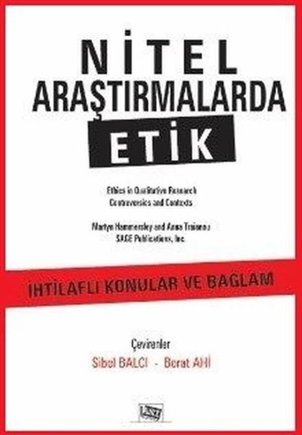 Nitel Araştırmalarda Etik - Anı Yayıncılık - Image 1