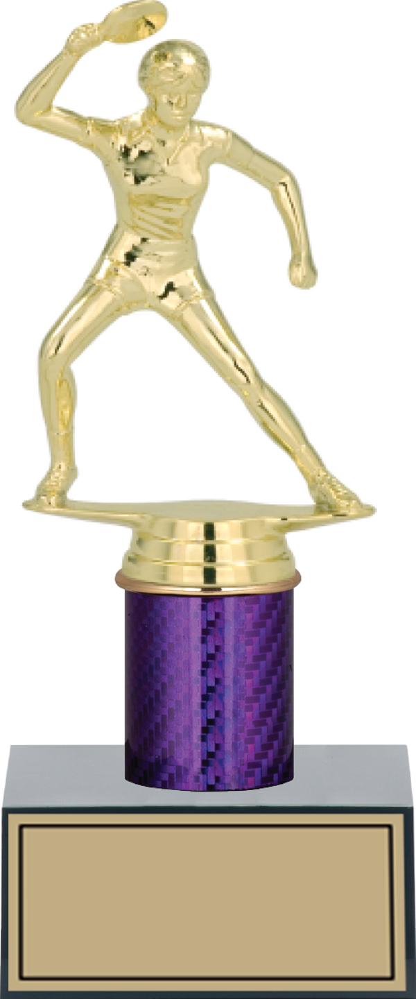 ODAK KUPA - Figürlü Kupalar - Masa Tenisi Kadın Figürlü Kupalar FG-002 B - 22 cm - Image 1