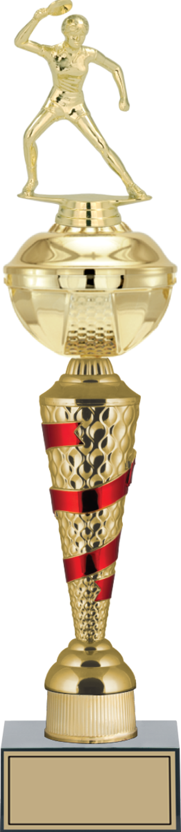 ODAK KUPA - Figürlü Kupalar - Masa Tenisi Kadın Figürlü Kupalar FG-077 C - 48 cm - Image 1