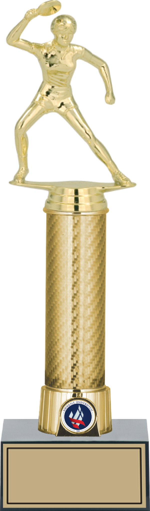 ODAK KUPA - Figürlü Kupalar - Masa Tenisi Kadın Figürlü Kupalar FG-008 A - 33 cm - Image 1