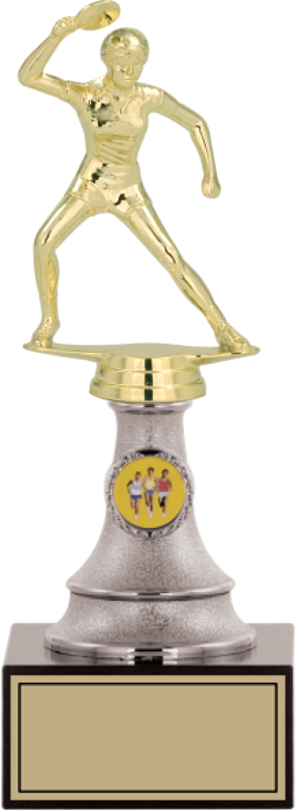 ODAK KUPA - Figürlü Kupalar - Masa Tenisi Kadın Figürlü Kupalar FG-010 B - 26 cm - Image 1
