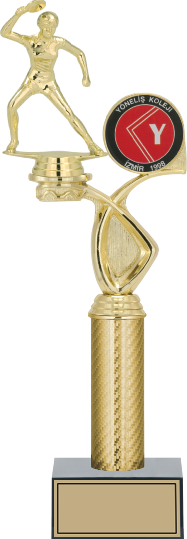 ODAK KUPA - Figürlü Kupalar - Masa Tenisi Kadın Figürlü Kupalar FG-015 A - 39 cm - Image 1