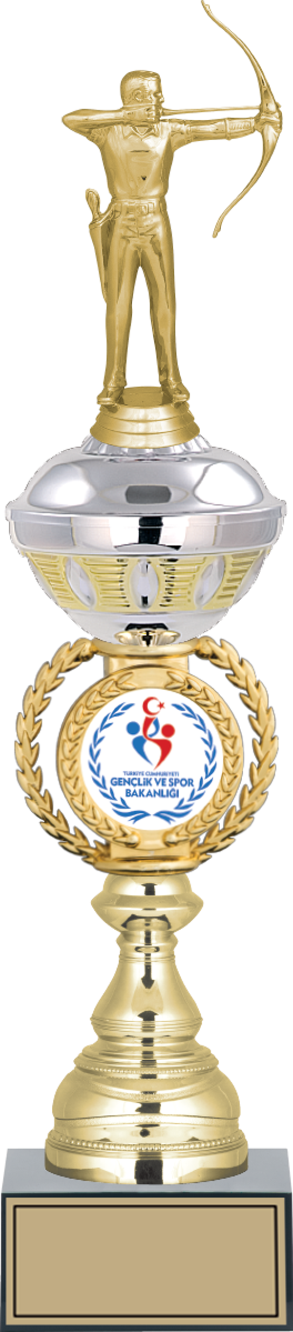 ODAK KUPA - Figürlü Kupalar - Okçu Figürlü Kupalar FG-066 C - 46 cm - Image 1