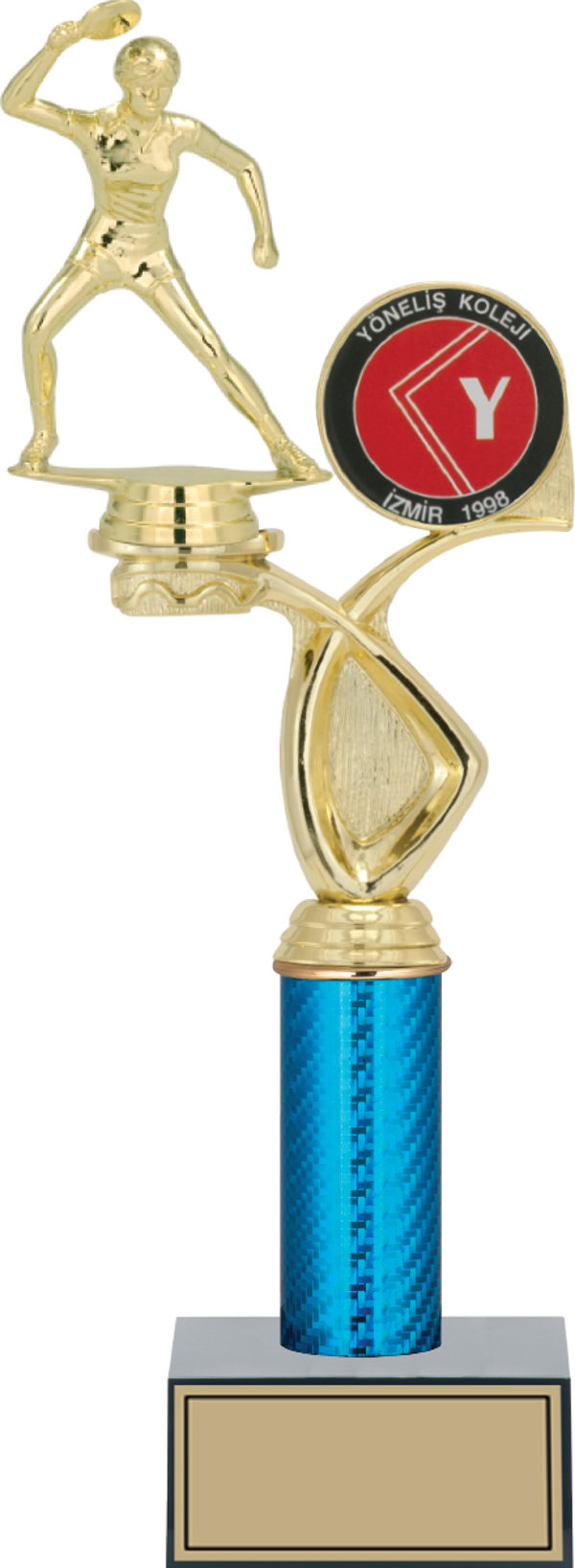 ODAK KUPA - Figürlü Kupalar - Masa Tenisi Kadın Figürlü Kupalar FG-017 B - 36 cm - Image 1