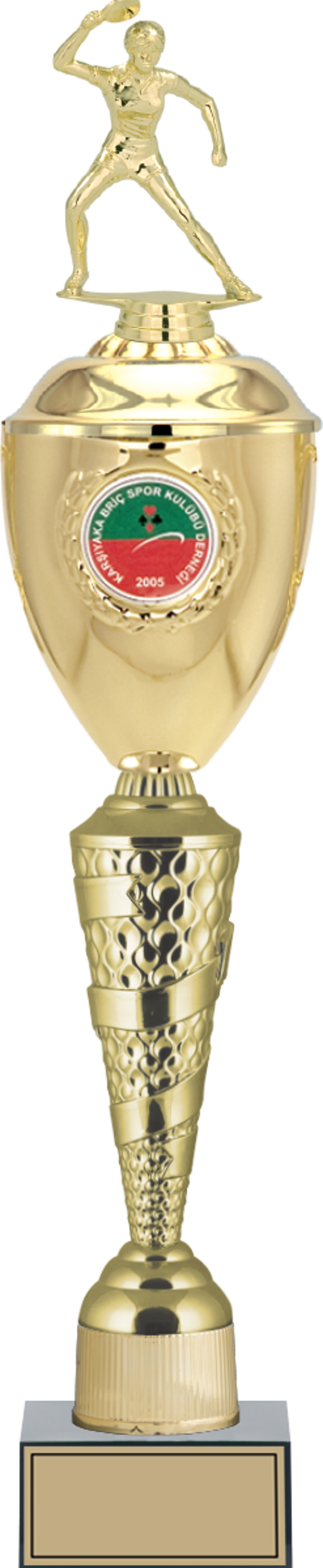ODAK KUPA - Figürlü Kupalar - Masa Tenisi Kadın Figürlü Kupalar FG-083 B - 62 cm - Image 1