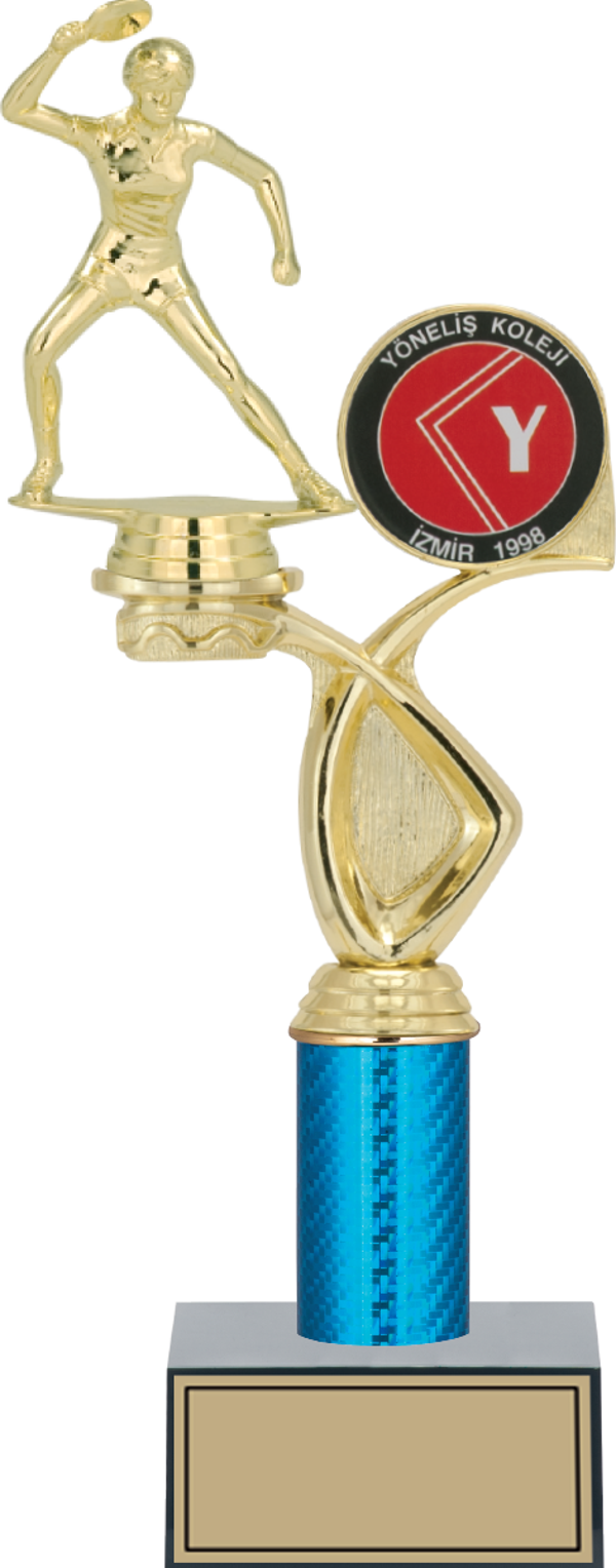 ODAK KUPA - Figürlü Kupalar - Masa Tenisi Kadın Figürlü Kupalar FG-017 C - 34 cm - Image 1
