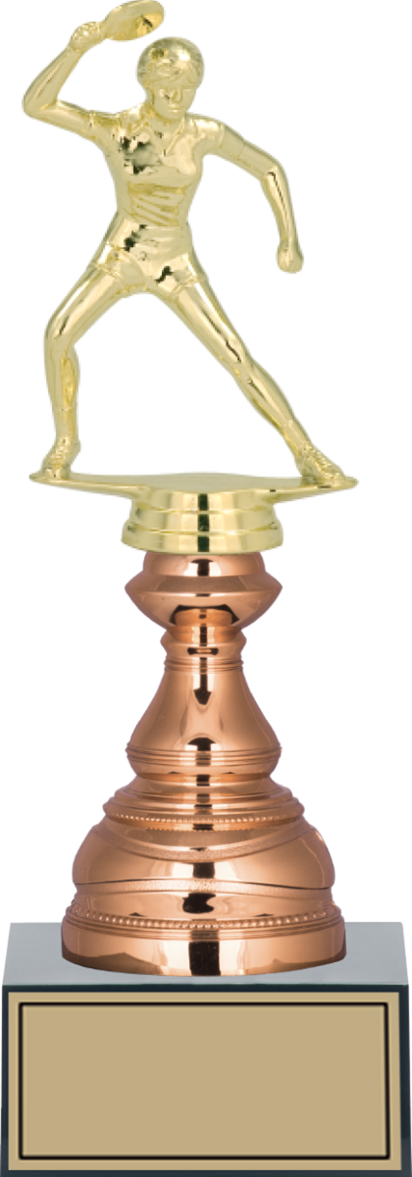 ODAK KUPA - Figürlü Kupalar - Masa Tenisi Kadın Figürlü Kupalar FG-024 C - 28 cm - Image 1