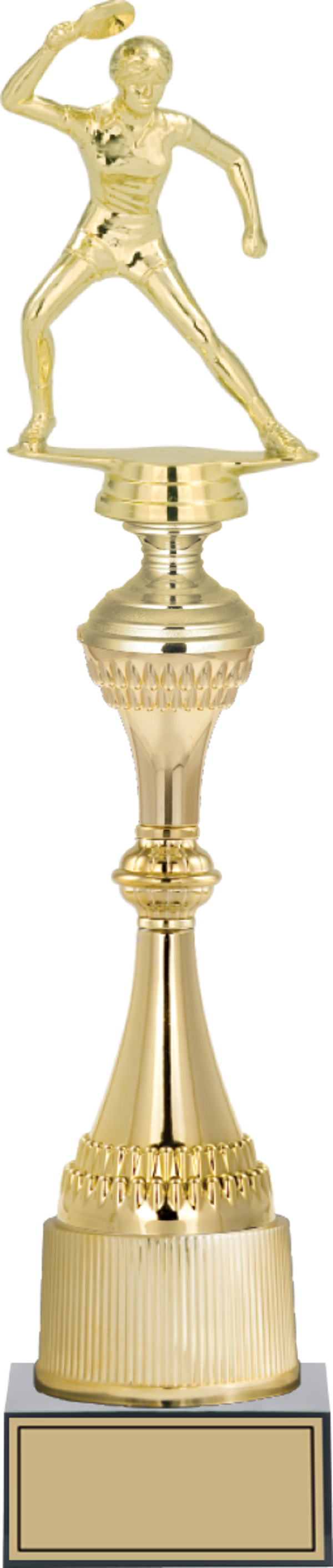 ODAK KUPA - Figürlü Kupalar - Masa Tenisi Kadın Figürlü Kupalar FG-031 A - 44 cm - Image 1