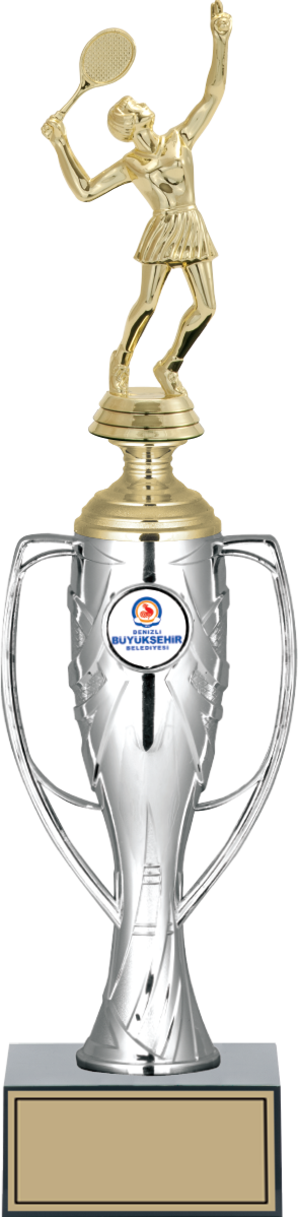 ODAK KUPA - Figürlü Kupalar - Tenis Kadın Figürlü Kupalar FG-025 B - 39 cm - Image 1