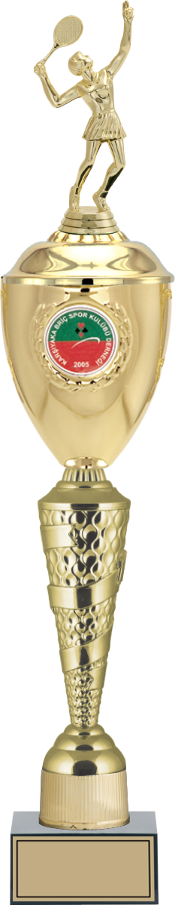 ODAK KUPA - Figürlü Kupalar - Tenis Kadın Figürlü Kupalar FG-083 B - 64 cm - Image 1