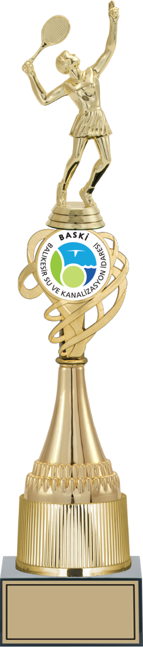 ODAK KUPA - Figürlü Kupalar - Tenis Kadın Figürlü Kupalar FG-033 A - 44 cm - Image 1