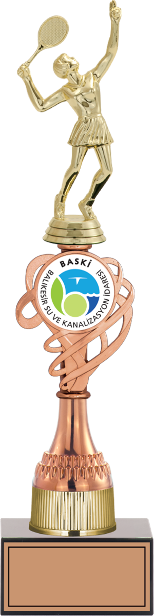 ODAK KUPA - Figürlü Kupalar - Tenis Kadın Figürlü Kupalar FG-036 C - 38 cm - Image 1