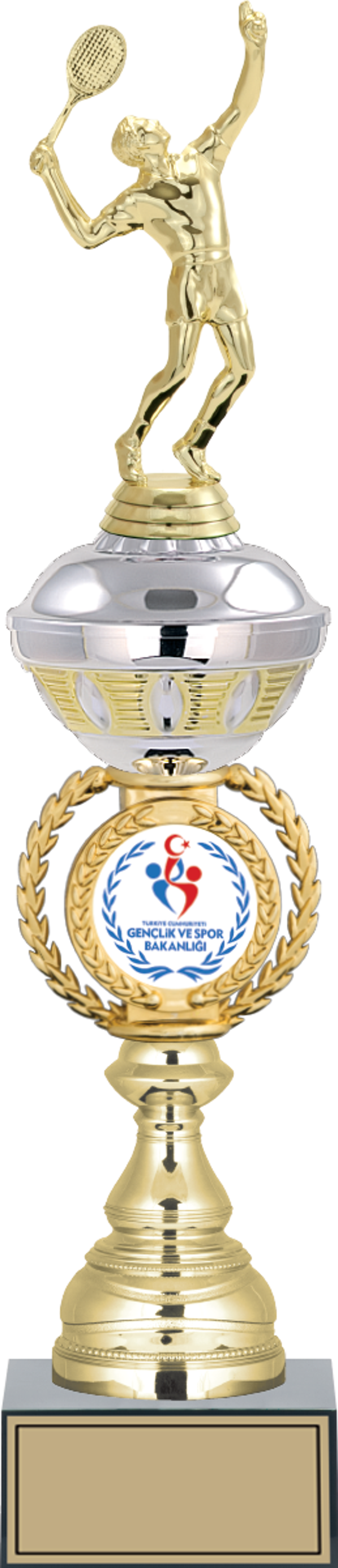 ODAK KUPA - Figürlü Kupalar - Tenis Erkek Figürlü Kupalar FG-066 C - 46 cm - Image 1