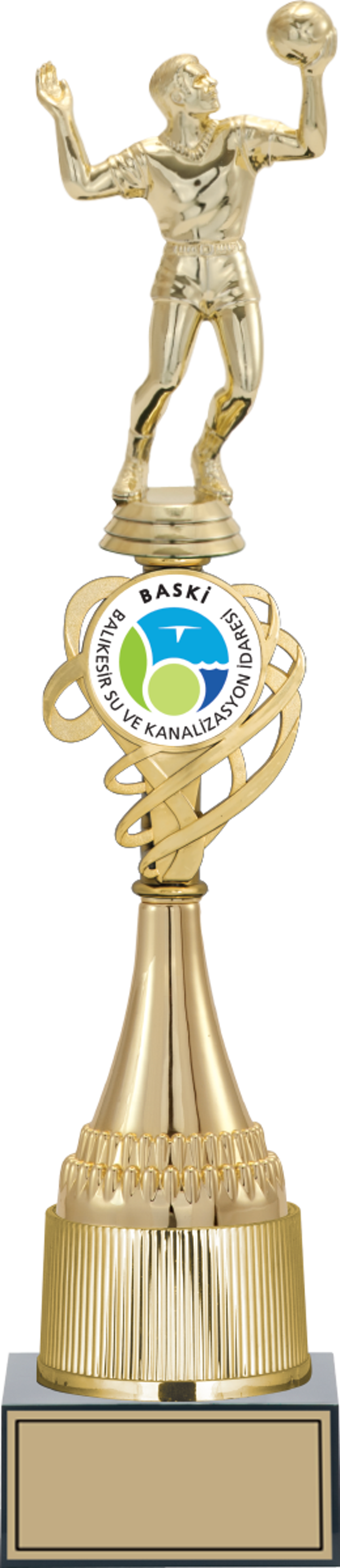 ODAK KUPA - Figürlü Kupalar - Voleybol Erkek Figürlü Kupalar FG-033 A - 44 cm - Image 1