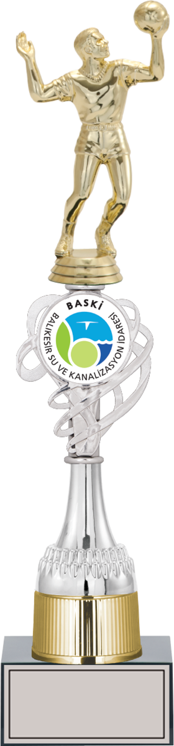 ODAK KUPA - Figürlü Kupalar - Voleybol Erkek Figürlü Kupalar FG-036 B - 41 cm - Image 1