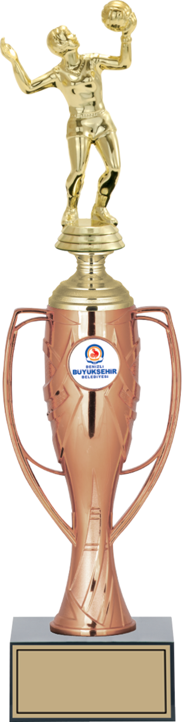 ODAK KUPA - Figürlü Kupalar - Voleybol Kadın Figürlü Kupalar FG-025 C - 38 cm - Image 1