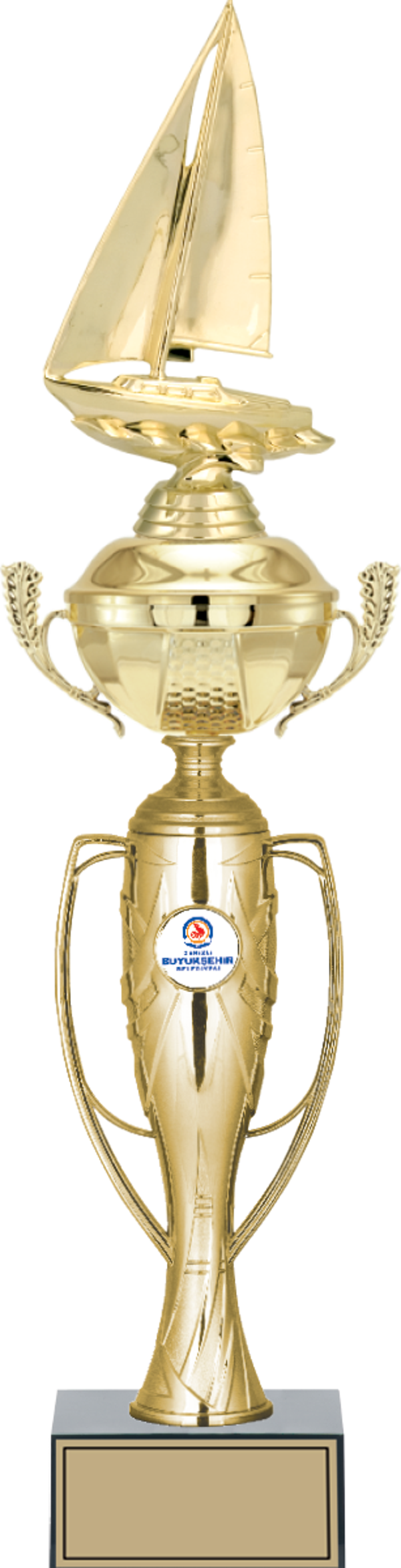 ODAK KUPA - Figürlü Kupalar - Yelken Figürlü Kupalar FG-072 C - 51 cm - Image 1