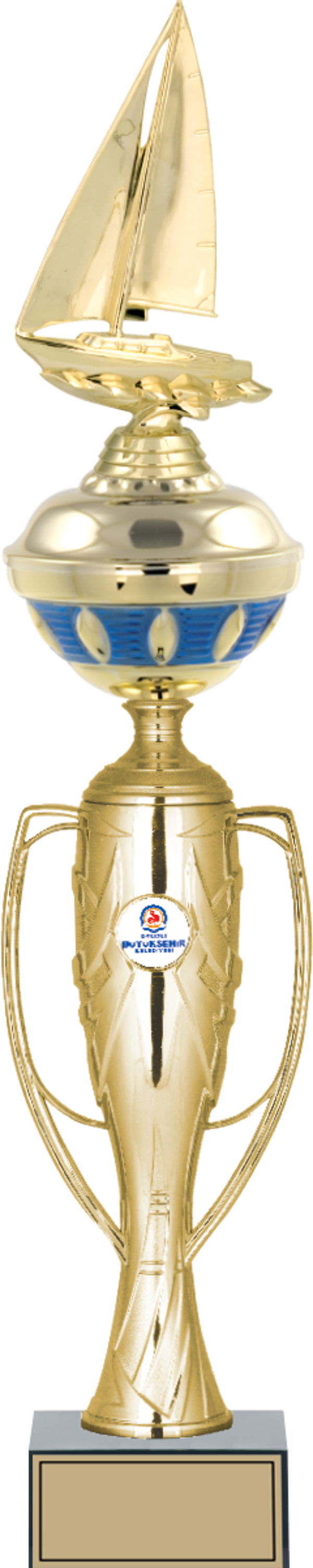 ODAK KUPA - Figürlü Kupalar - Yelken Figürlü Kupalar FG-074 A - 57 cm - Image 1