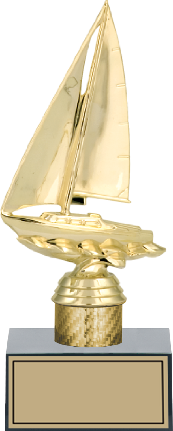 ODAK KUPA - Figürlü Kupalar - Yelken Figürlü Kupalar FG-001 B - 23 cm - Image 1