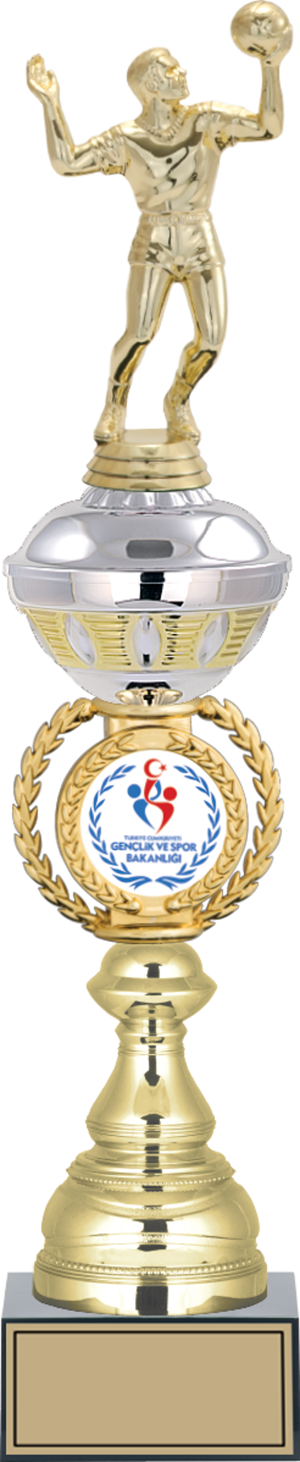 ODAK KUPA - Figürlü Kupalar - Voleybol Erkek Figürlü Kupalar FG-066 B - 47 cm - Image 1