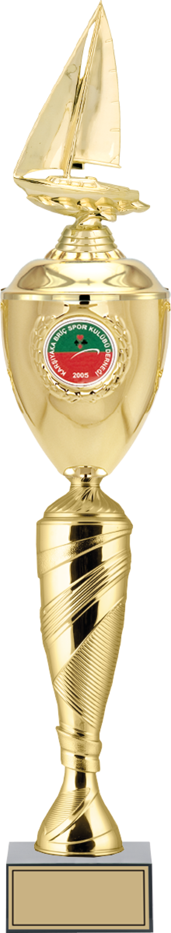 ODAK KUPA - Figürlü Kupalar - Yelken Figürlü Kupalar FG-081 A - 65 cm - Image 1