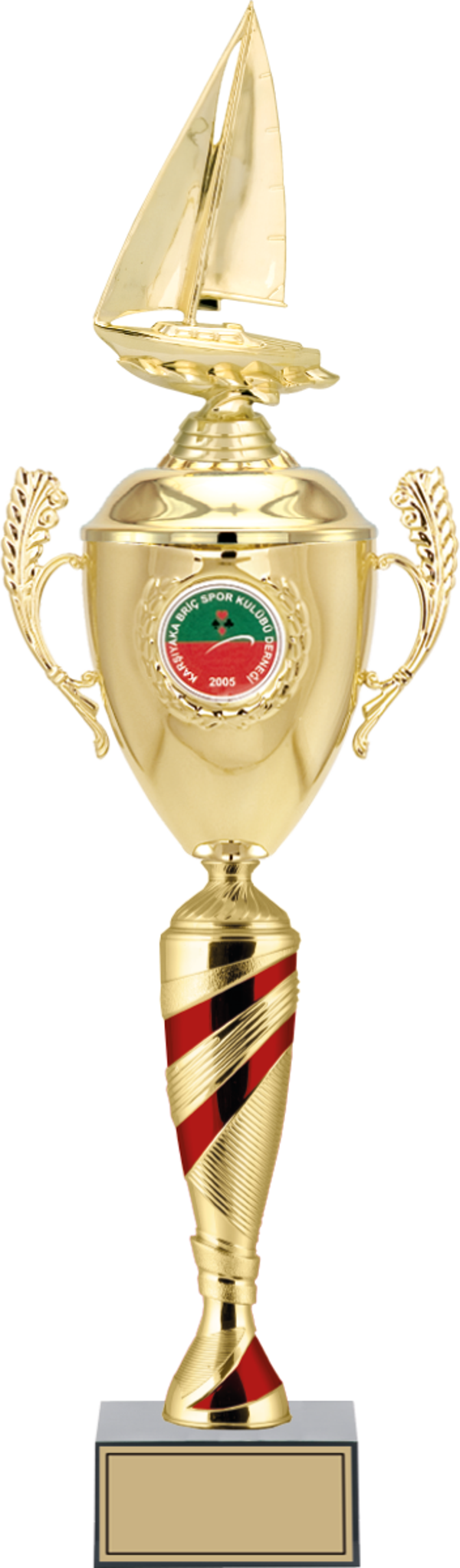 ODAK KUPA - Figürlü Kupalar - Yelken Figürlü Kupalar FG-082 B - 62 cm - Image 1
