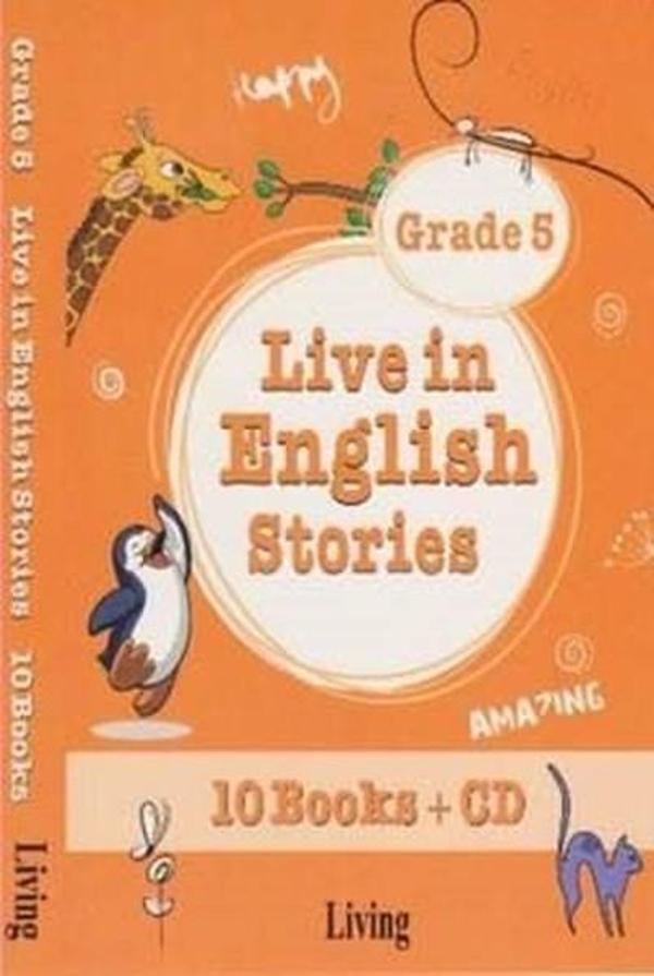 Grade 5 Live in English Stories-10 Books CD - Living English Dictionary - Image 1