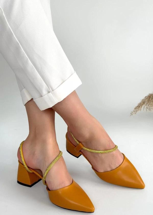 Sista Hardal Cilt Topuklu Ayakkabı - Image 1