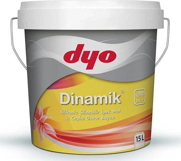 DYO 15LT DİNAMİK İPEKMAT SİLİKONLU SİLİNEBİLİR İÇ CEPHE DUVAR BOYASI (4689) - Image 1