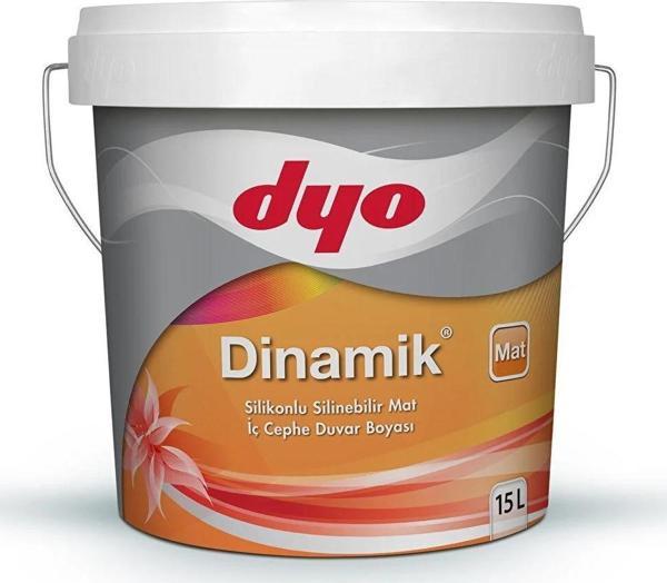 DYO 15LT DİNAMİK MAT SİLİKONLU SİLİNEBİLİR İÇ CEPHE DUVAR BOYASI (2832) - Image 1