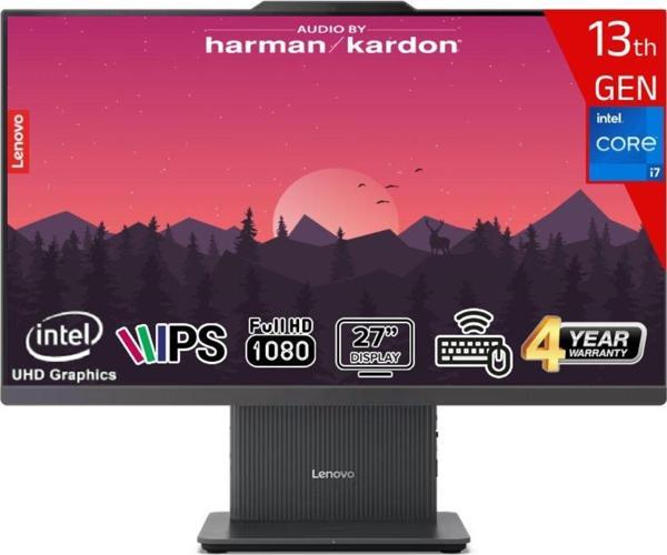 Lenovo İ7-13620H 16Gb 512 Gb 27 Fhd Ips Freedos Kablosuz Klavye+Mouse Siyah F0Hm00Eutr-16512 - Image 1