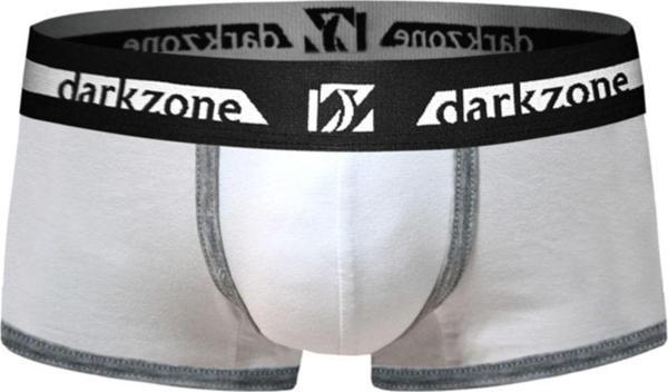 Darkzone Gri Biyeli Kısa Beyaz Erkek Boxer - Image 1