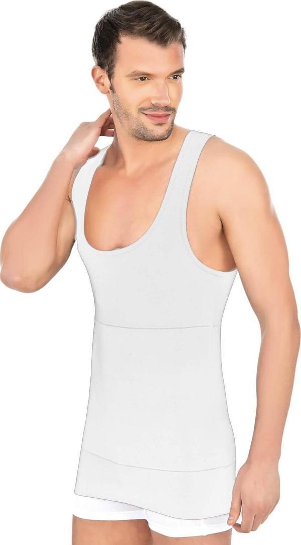 Emay Beyaz Mı 1400 Modal Cotton Erkek Atlet Korse - Image 1
