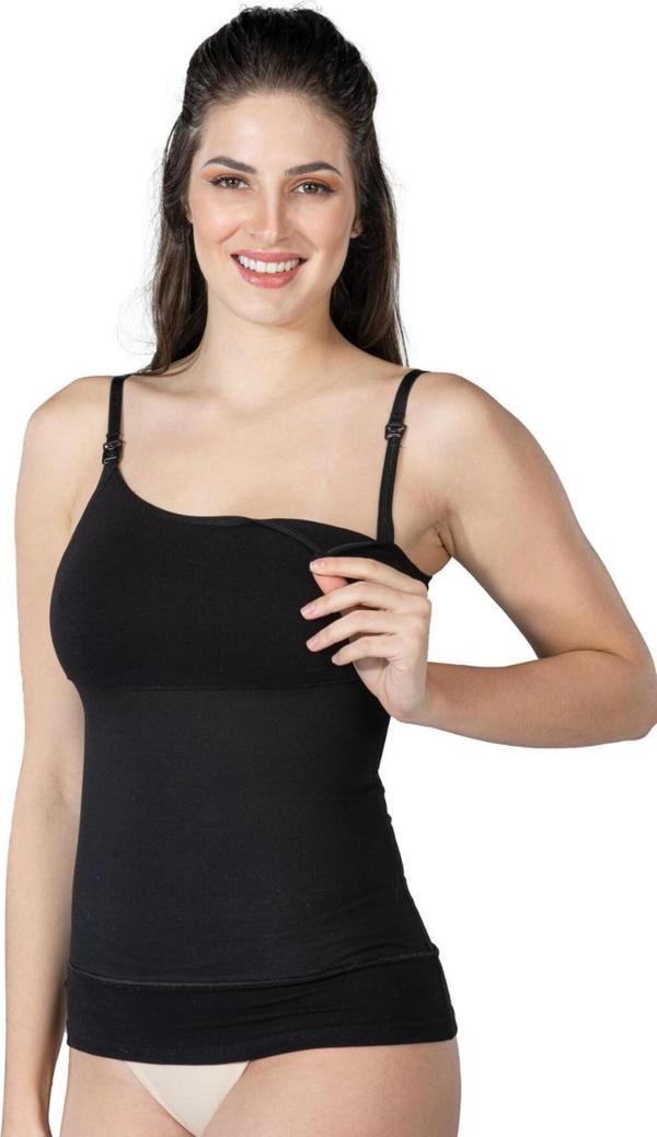 Emay Siyah Mı 1402 Modal Cotton Emzirme Atlet Korse - Image 1