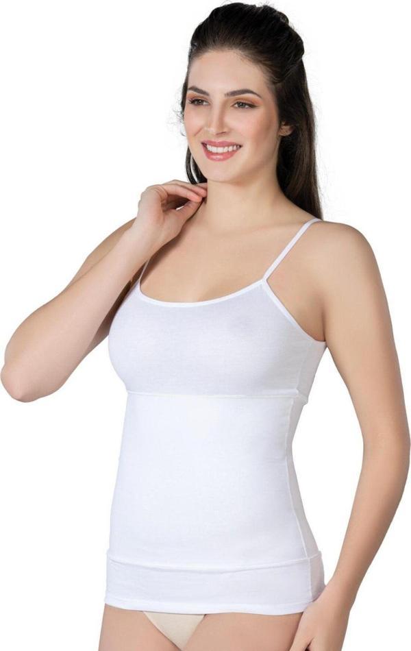 Emay Beyaz Mı 1401 Modal Cotton Kadın Atlet Korse - Image 1